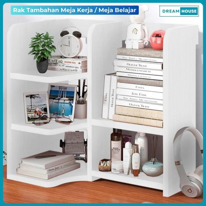 

Rak Buku Portable Rak Meja Kerja/Kantor Estetik Desk Rack Organizer Tempat Penyimpanan Buku