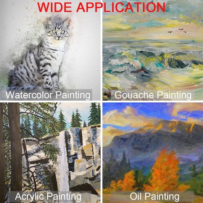 

24Pcs Artist Paint Brushes Set/Kuas Lukis Set/Watercolor Paint Brushes