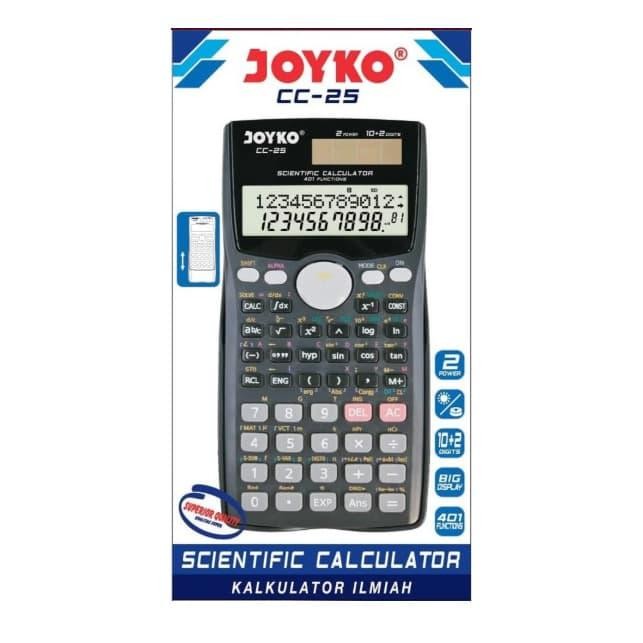

Calculator Sekolah/ Kalkulator Joyko Cc-25 / Scientific / 401 Function