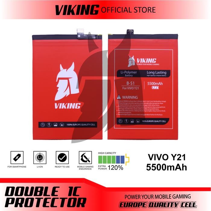 VIKING Baterai Vivo Y21 2020 / Y21s / Y33s / Y21t B-S1 Double Power