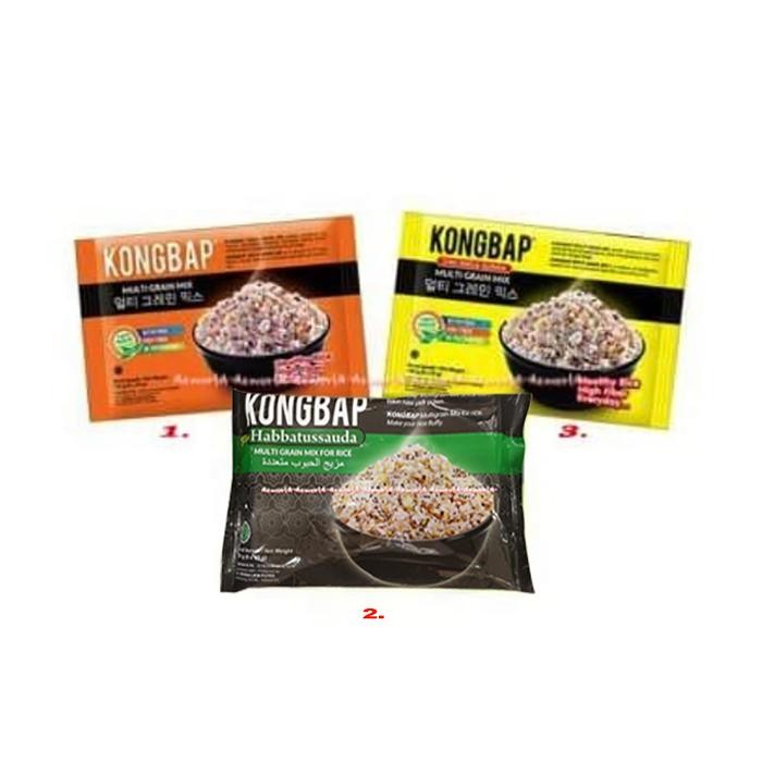 

3YC3 Kongbap Chia Seed Quinoa Healthy Rice High Fiber Nasi Kong Bap 6Sachet Hijau Wijen