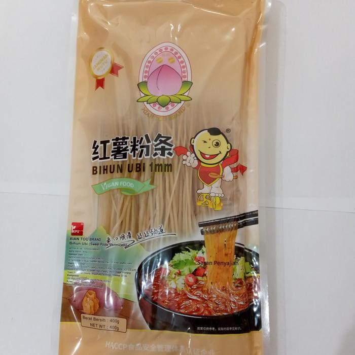 

H48Y Xian Tou Brand Japchae 400Gr / Bihun Ubi Kecil Dan Pipih