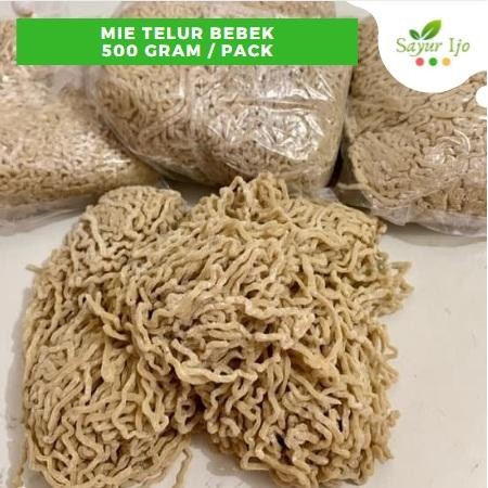 

H48Y Mie Telur Bebek 500 Gram / Pack Fresh Mi Telor Homemade Instant Noodle