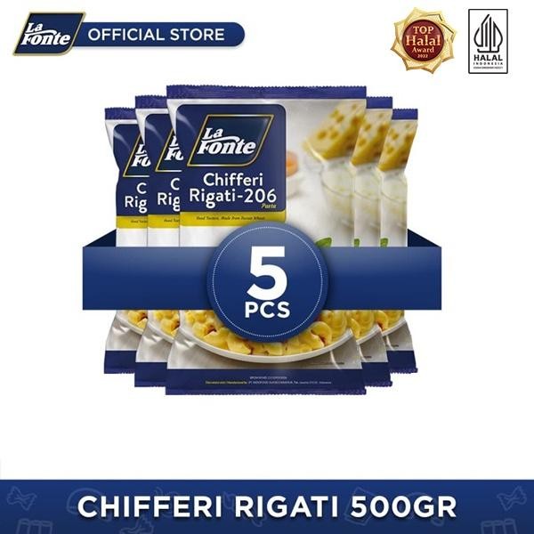 

H48Y 5 Pcs - La Fonte Chifferi Rigati 450 Gr