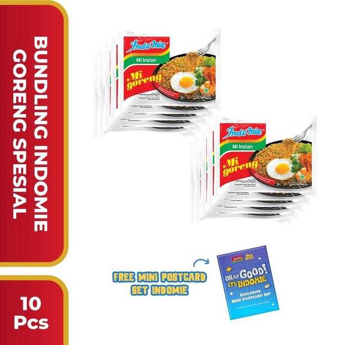 

H48Y 10 Pcs Bundling 6 Goreng Spesial Free Mini Postcard Set Indomie