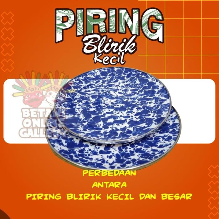 Piring Blirik Kecil / Piring Blirik Stainless / Piring Jadul Blirik