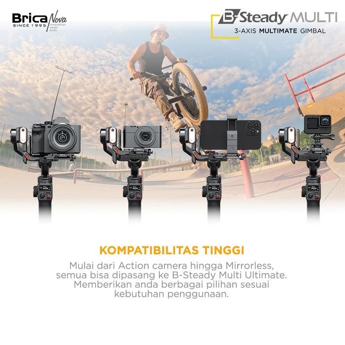Brica B-Steady Multimate 3Axis Gimbal Stabilizer Brica B Steady Multi