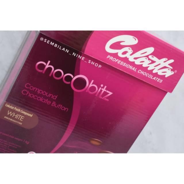 

Colatta WHITE Compound COIN 1 Kg Chocobitz Cokelat Coklat Putih Kancing