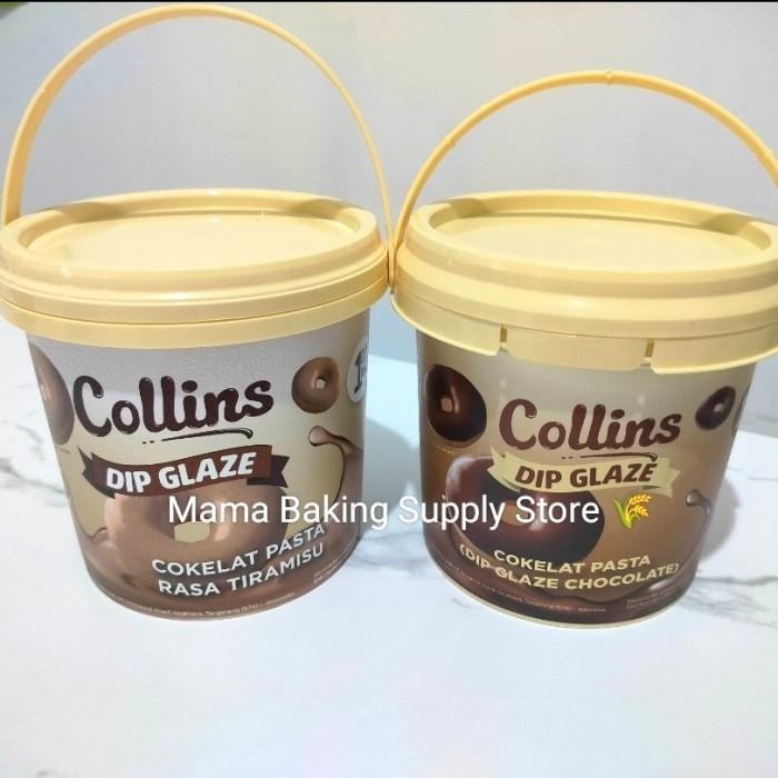 

COLLINS Cokelat Dip Glaze Rasa Kopi TIRAMISU Collins Topping Sauce 1 kg
