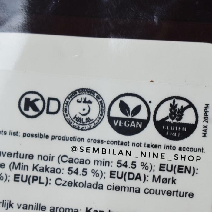 

CALLEBAUT 811 DARK Callets 54,5% DARK Chocolate Couverture 250 GRAM Cokelat Coklat