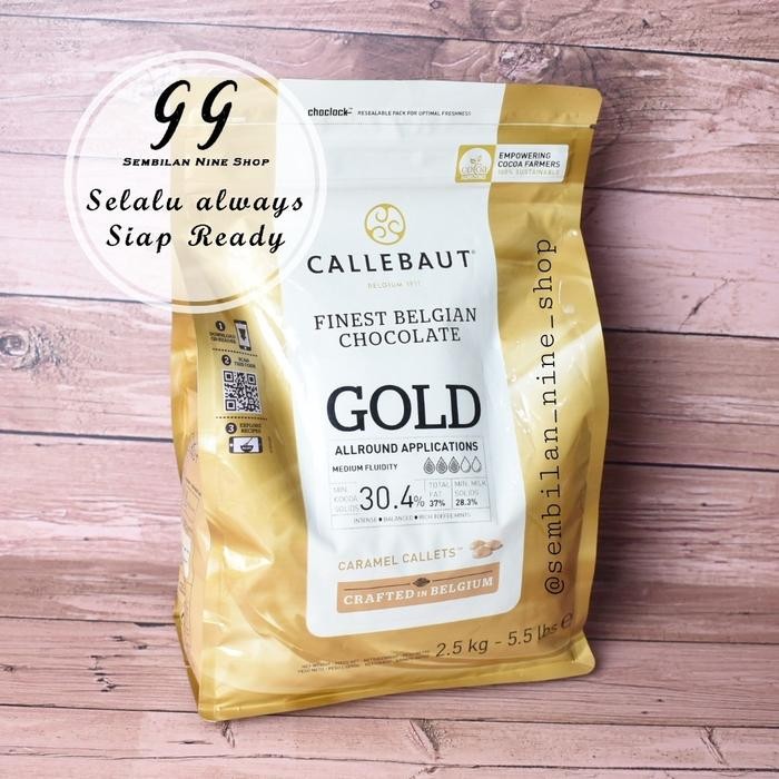 

CALLEBAUT GOLD CARAMEL Callets 2.5 KG Chocolate Karamel Cokelat Cocoa