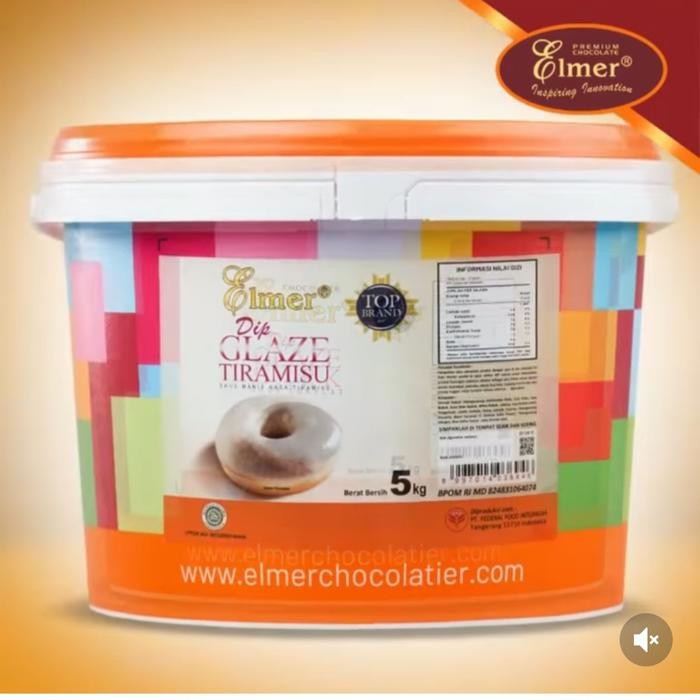 Elmer Dip Glaze Tiramisu 500gr_1kg