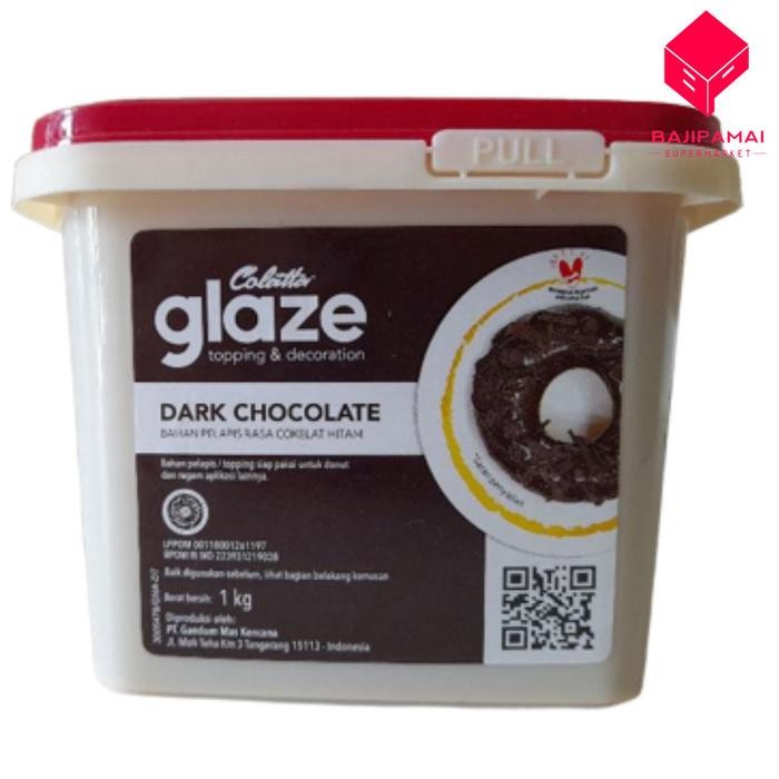 

Colatta glaze topping & decoration dark chocolate uk 1kg
