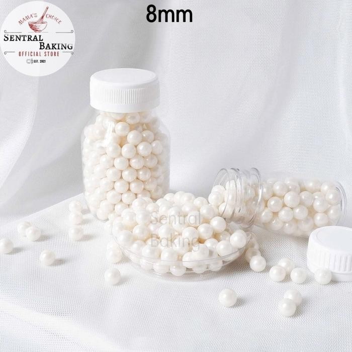 

Sprinkle Kue Mutiara Putih 6-12mm 250gr (P1) / Springkel Springkle Kue