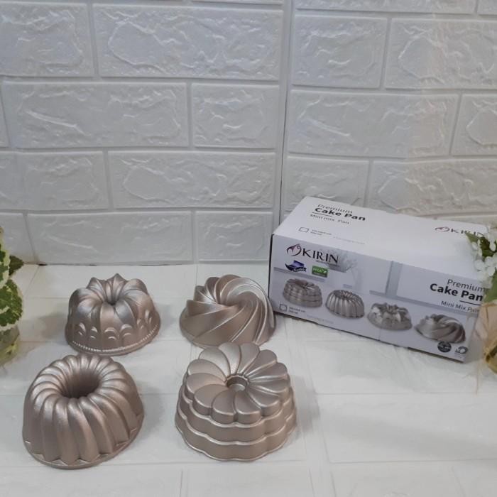 

LOYANG KIRIN PREMIUM CAKE PAN DIE CAST MINI MIX MINIMIX CHAMPAGNE GOLD