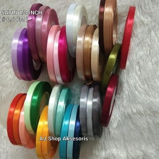 

(Allthebest) PITA SATIN 1/4 INCH / PITA SATEN 0,6 CM ISI PER ROLL