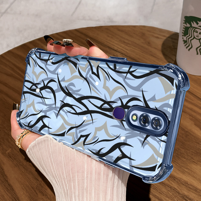 Casing Hp untuk OPPO F11 A9 2019 A9X Case Casing Graffiti batang pola Silikon Softcase HP Kesing emp