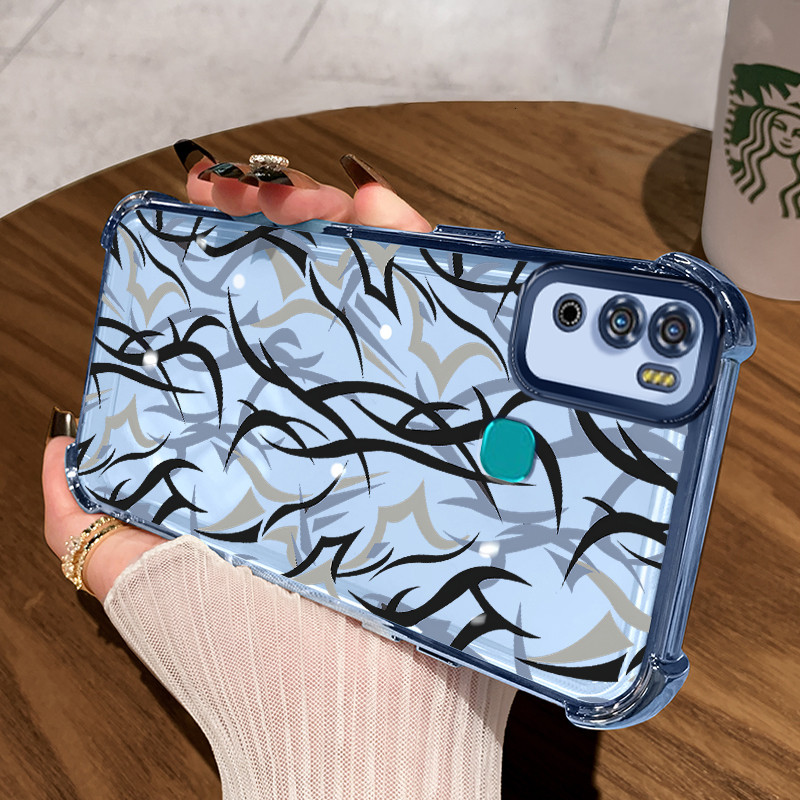 Casing Hp untuk Infinix Hot 9 Play Hot 10 Play Hot 11 Play Case Casing Graffiti batang pola Silikon 