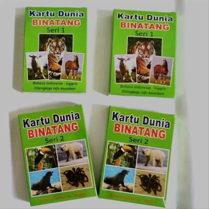(Allthebest) Kartu Binatang Seri 1 Flash Card Bayi Murah Hewan - Mainan Edukasi Ana