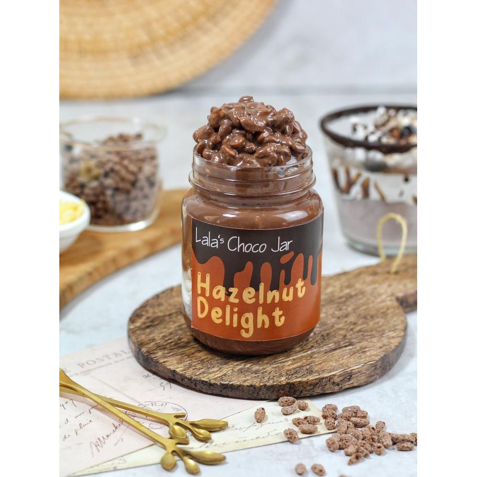 

CHOCOJAR COKLAT CRISPY / COKLAT LELEH DALAM JAR MURAH - LALA'S CHOCOJAR - SATUAN