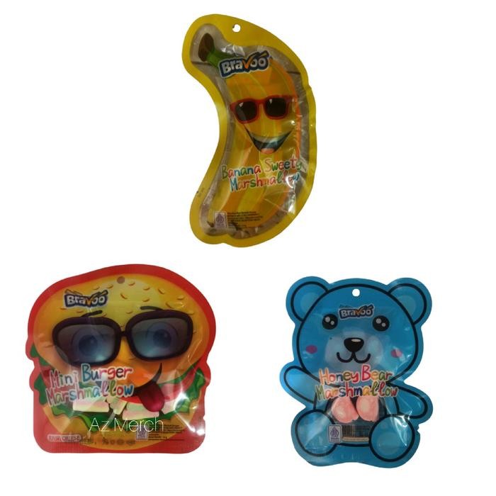 

MARSHMALLOW BERKARAKTER BRAVO PAKET ISI 30PCS (MIX 3 VARIAN)