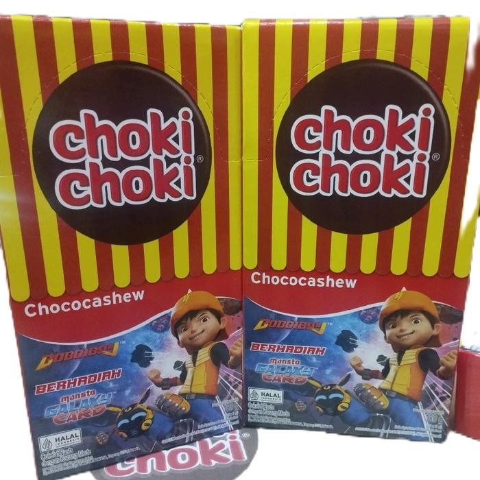 

CHOKI CHOKI CHOCOCASHEW/COKI COKI COKLAT 1BOX 20PCS