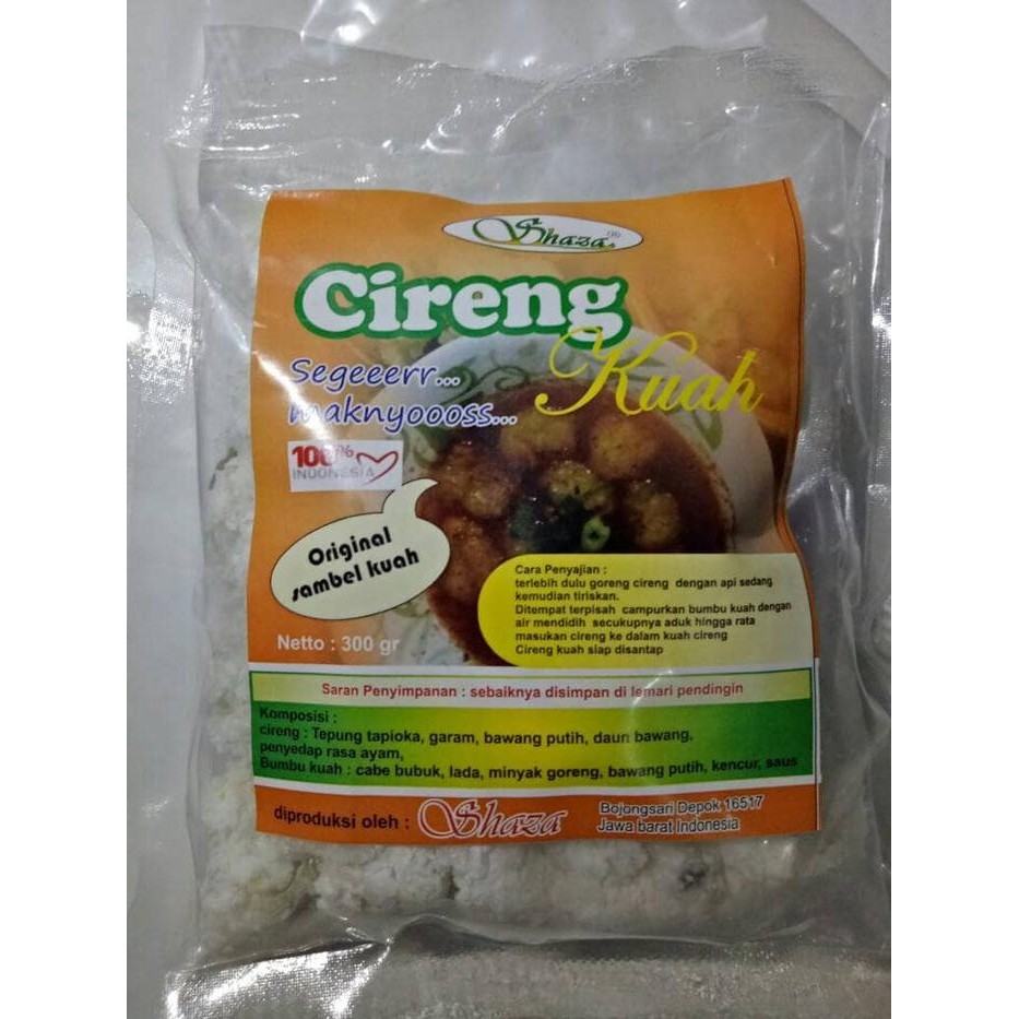 

CIRENG KUAH MERK SHAZA ISI BANYAK 35 BIJI