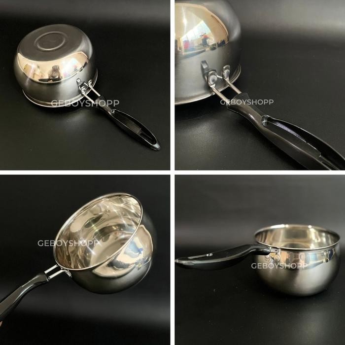 Steincookware - Panci Susu / Panci Rebus / Panci Sup Apple Stainless Steel