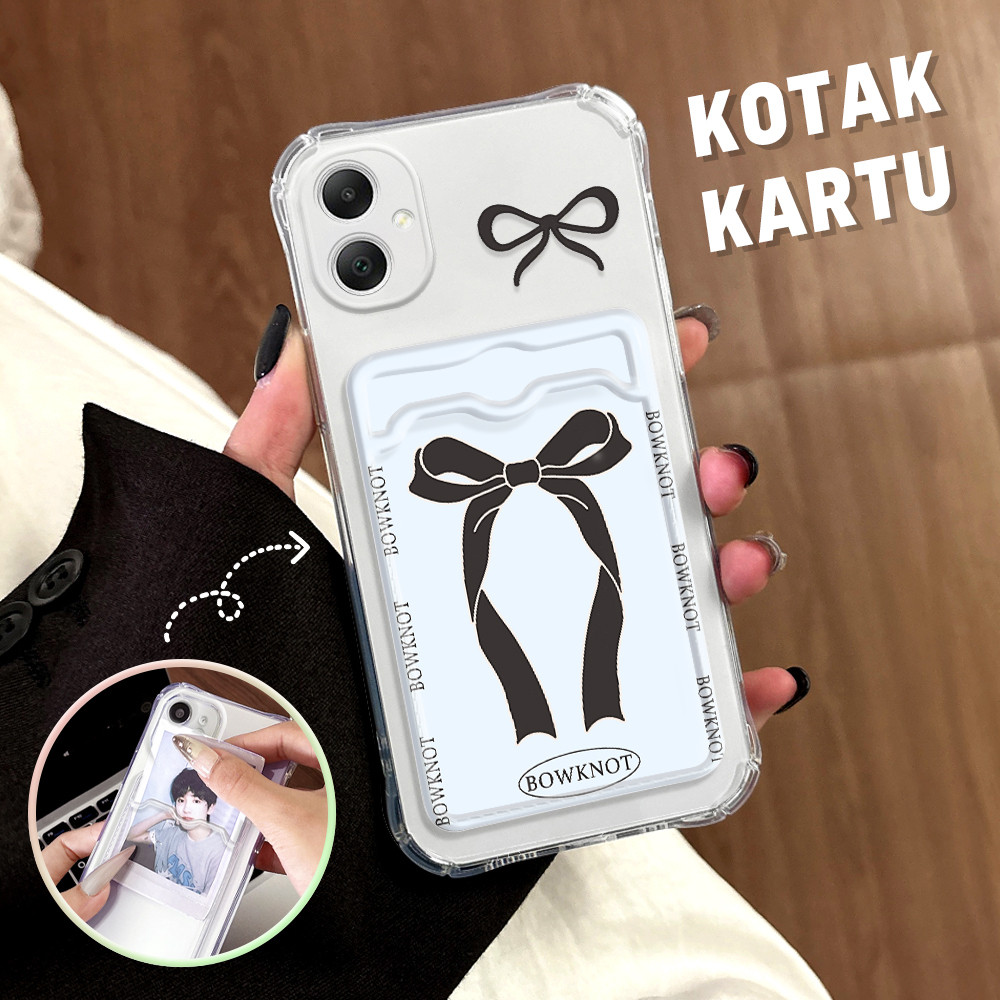 Casing Hp Untuk Compitable With Samsung Galaxy A05 Anti Jatuh Tempat Kartu Soft Cassing Card Holder 