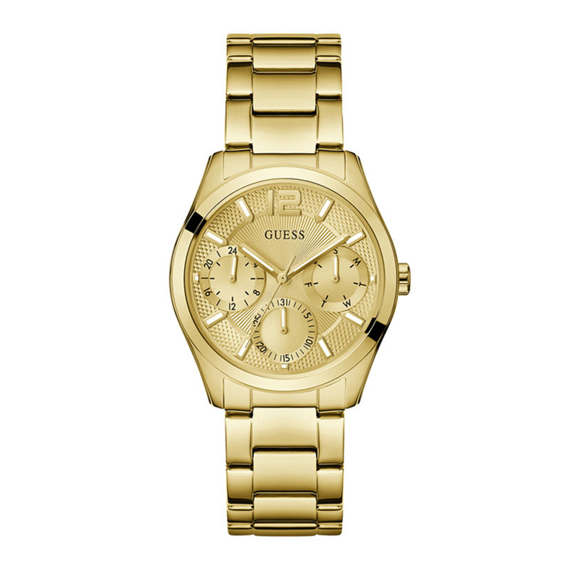 JAM TANGAN WANITA GUESS CHRONOGRAPH ORIGINAL GUESS GW0760L2 0760 GUESS GW0760 STAINLESS STEEL GOLD J