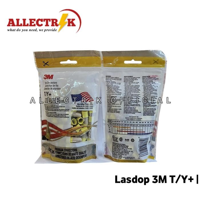 Paling Berkualitas Lasdop 3M Wire Connector T/Y+