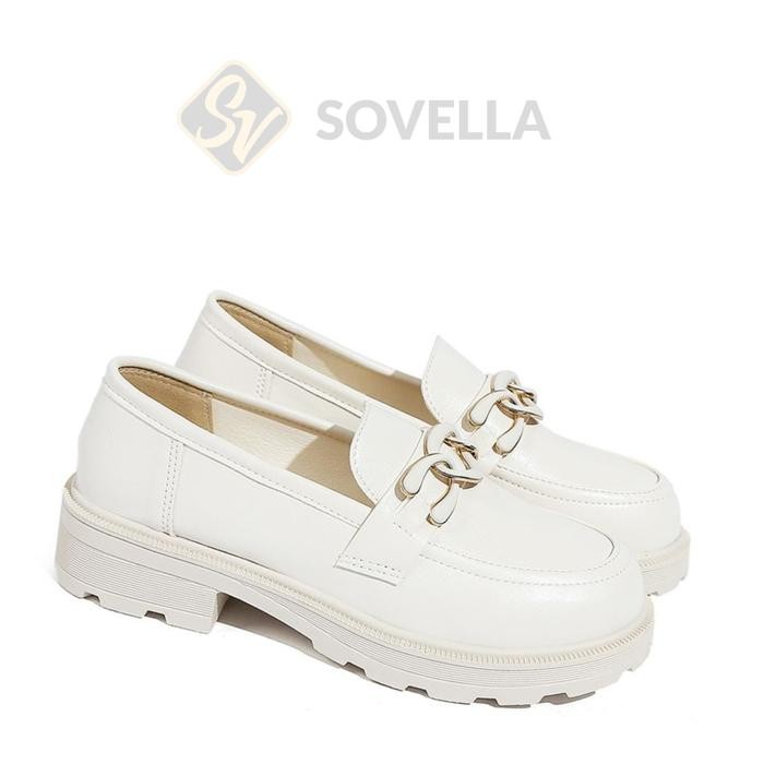 SOVELLA Quinn Sepatu Pantofel Wanita Hitam Putih Karet Shoes