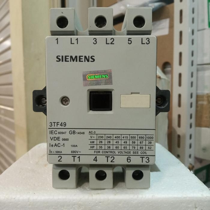 Kontaktor Siemens 3Tf49 100A 220V 48V 110V 380V