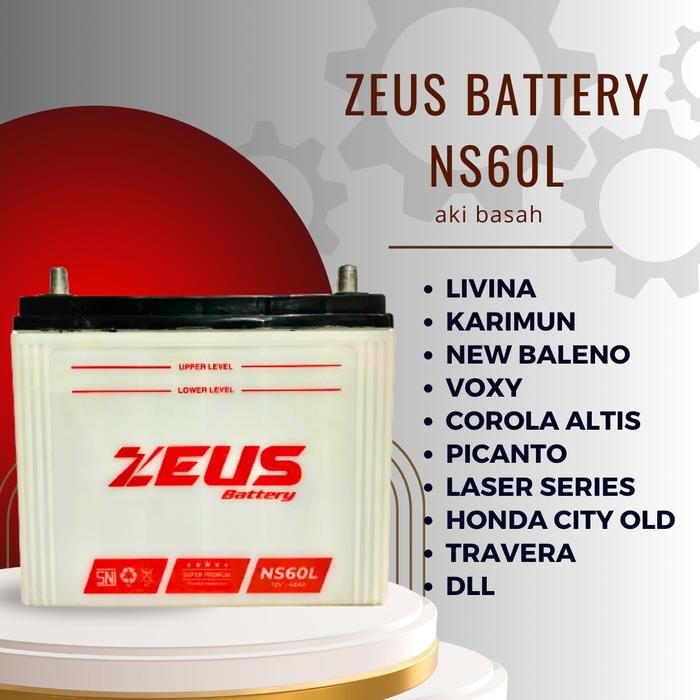 Aki Mobil Ns60L( 45Ah ) Zeus Battery Accu