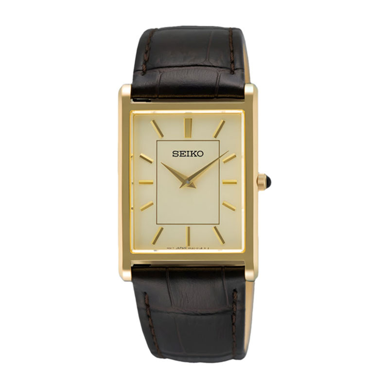 JAM TANGAN WANITA SEIKO ORIGINAL SEIKO SWR106P1 SEIKO SWR106 BLACK LEATHER KOMBINASI GOLD SEIKO JAM 
