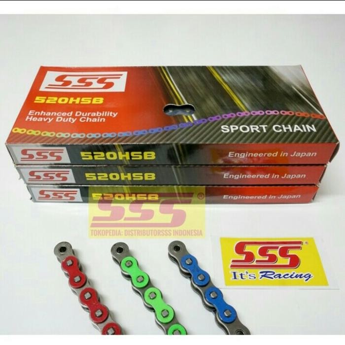RANTAI SSS 520 -120L NINJA250 / TIGER /R25 /MT25