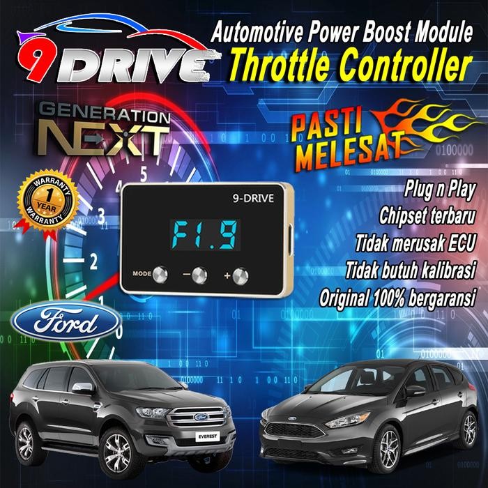 9 Drive Ford Mazda Throttle Controler Piggyback Everest Focus Ecosport