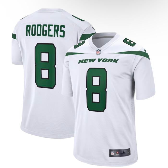 Aaron Rodgers New York Jets Nike Game Jersey White