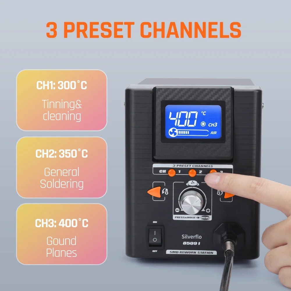 

8509-I Micro Soldering Station Precision Hot Air Welding Station for BGA Rework