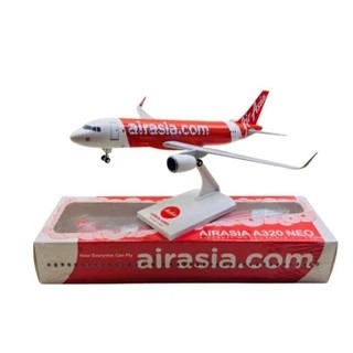 Diecast Airasia aircraft Model A320 Sharklet skala 1:150