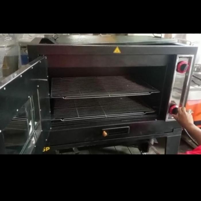 Oven Gas Zeppelin 85Cm Pemantik Otomatis Black Oven