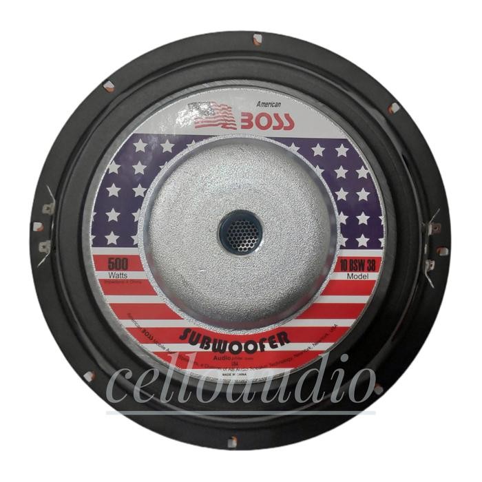 Banyak Dicari Subwoofer 10 Inch American Boss 10 Bsw 38 Subwoofer Double Coil 10"