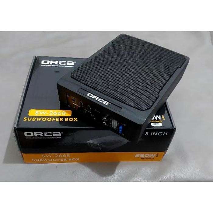 New Subwoofer Kolong Aktif Orca Sw-2663 / Sub Kolong Mobil Orca 8 Inch