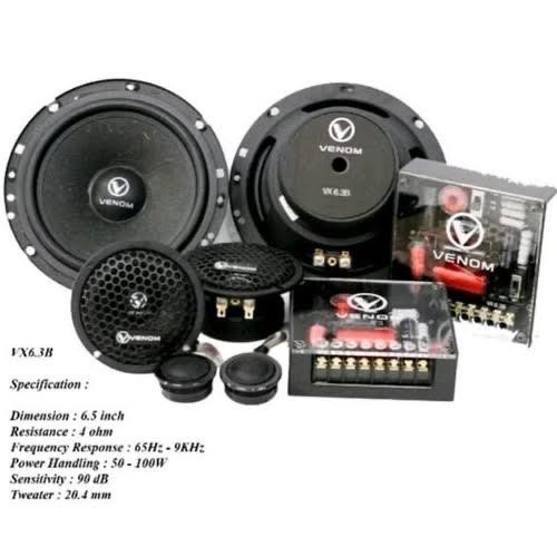 Terbatas Speaker 3Way Venom Black