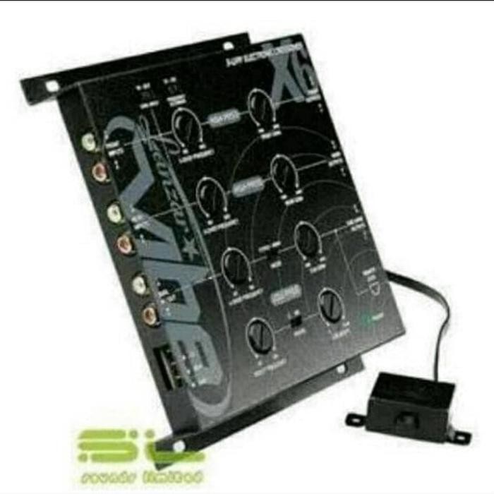 Limited Crossover Lanzar Vibe X6 Aktif Qbass 3Way