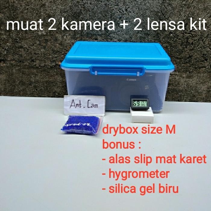 Drybox Dry Box Penyimpanan Lensa Kamera Canon Nikon Eos Fujifilm Sony