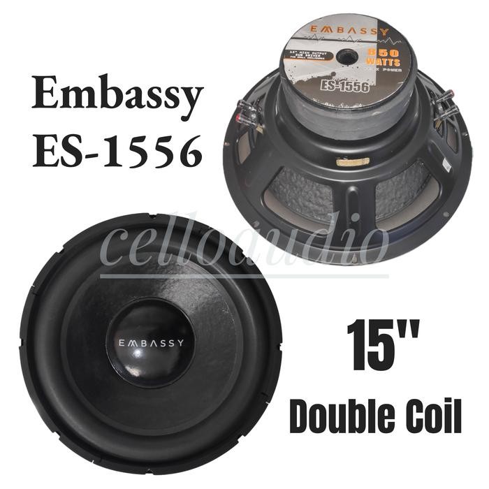 Populer Subwoofer 15 Inch Embassy Es-1556 Double Coil Embassy 15" Es 1556