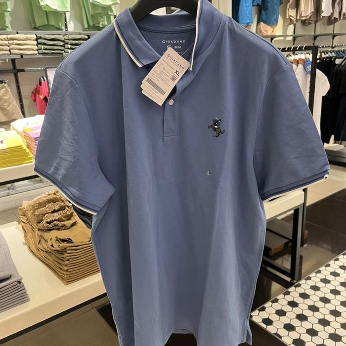 BajuKaosPolo TshirtPria MiniNapoleonPolo Colony Blue GiordanoOriginal