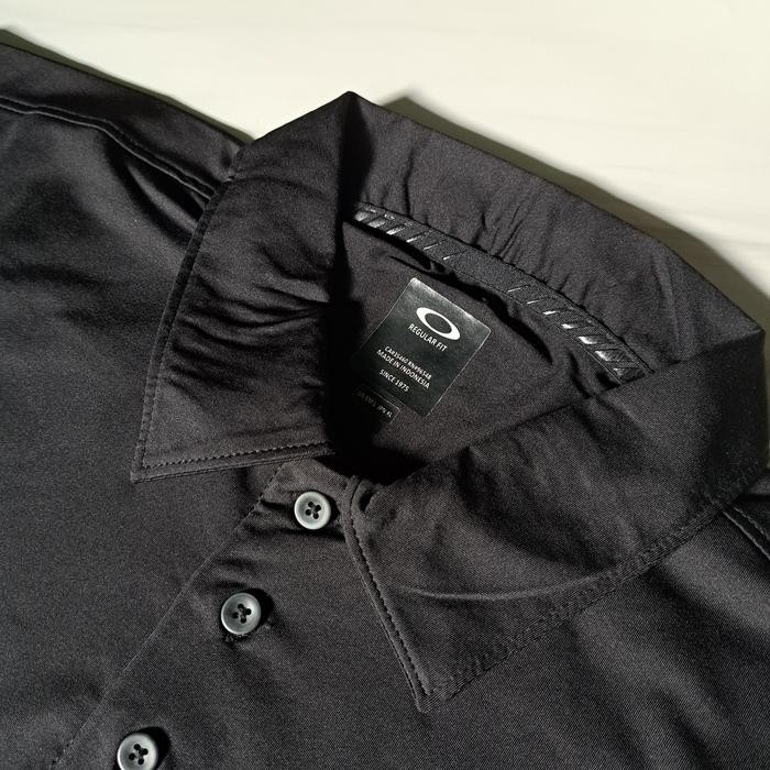 Ready Polo Oakley Original Black Hitam Kaos Kerah Pria Murah Asli Ori