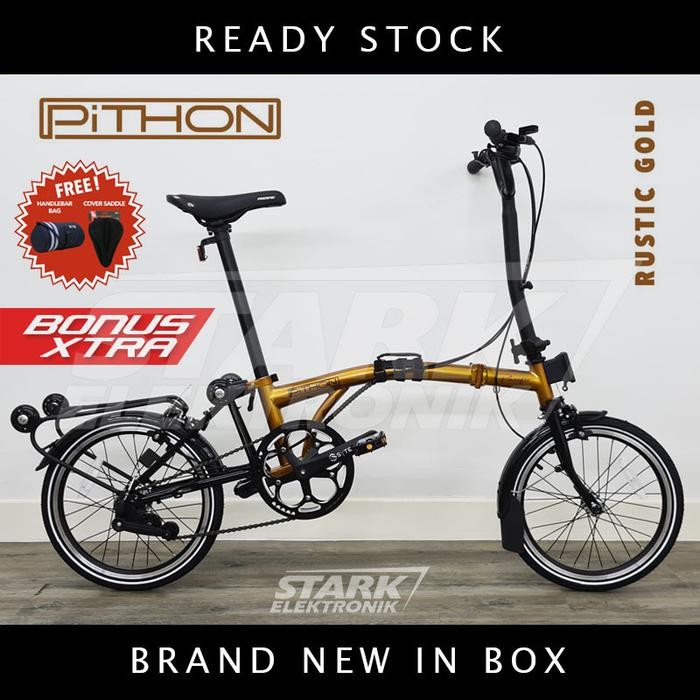 Pacific Pithon Trifold 16Inch Sepeda Lipat Folding Bike (Cargo/Jtr)